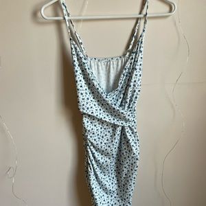 Blue and White Flower dress